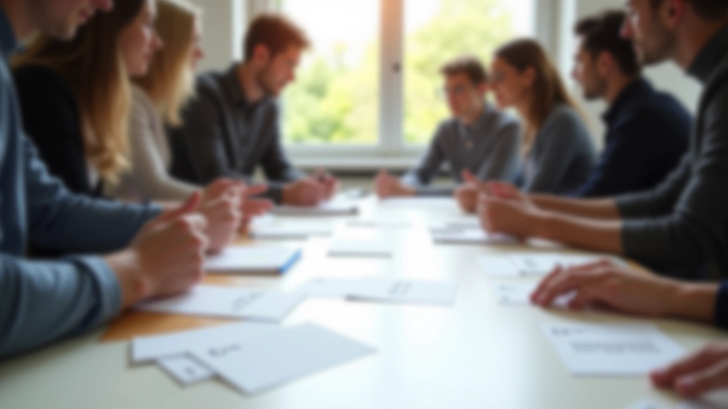 Creatief denken sessie, mensen gebruiken kaarten en methoden voor lateraal denken aan tafel